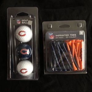 NFL Bears Golf Balls + Tees